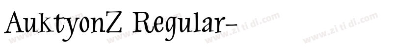 AuktyonZ Regular字体转换